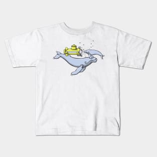 Humpback Mother and Calf Kids T-Shirt